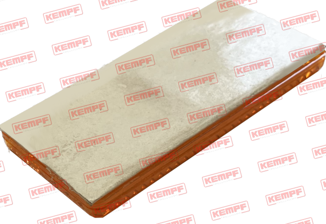 97844 Kempf Rückstrahler, gelb, eckig, selbstklebend